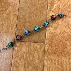 hand-made glass bead bracelet